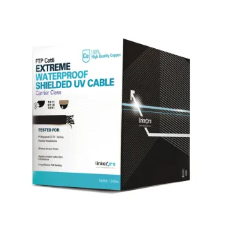 Bobina LinkedPro Cat5e 305m 24AWG Negro PRO-CAT5-EXT-LITES
