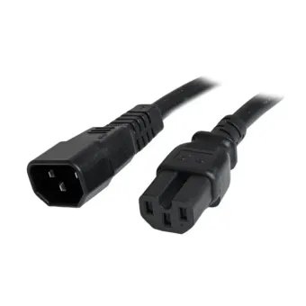 Cable StarTech.com Adaptador Jumper IEC C14 a C15 91cm 14 AWG para Servidor UPS - PXTC14C153 Cable StarTech.com Adaptador Jumper IEC C14 a C15 91cm 14 AWG para Servidor UPS - PXTC14C153