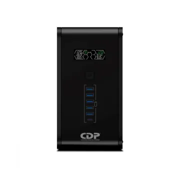 UPS CDP R-SMART1010 1000VA/500W con 10 Contactos, LCD y Protección Ethernet