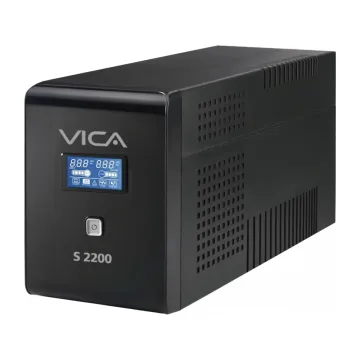 UPS VICA S2200 - 2200VA/1200W con 8 Contactos y Pantalla LCD