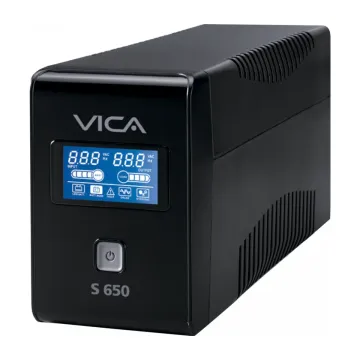 UPS VICA S650 650VA 360W - 6 Contactos con Pantalla LCD - Protección de Energía