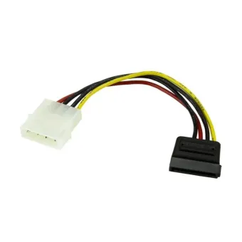 Cable de Alimentación StarTech.com Molex 4 Pines a SATA 15 Pines - 15 cm - Modelo SATAPOWADAP Cable de Alimentación StarTech.com Molex 4 Pines a SATA 15 Pines - 15 cm - Modelo SATAPOWADAP
