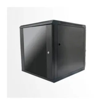Gabinete de Pared SBE TECH 12U con Puerta de Cristal Templado Modelo SBE-GNLPAR12URP