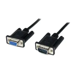 Cable Serial DB9 Modem Nulo StarTech.com 2m Hembra a Macho - SCNM9FM2MBK Cable Serial DB9 Modem Nulo StarTech.com 2m Hembra a Macho - SCNM9FM2MBK