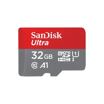 Memoria MicroSDHC SanDisk Ultra 32GB Clase 10 UHS-I con Adaptador SDSQUNR-032G-GN3MA