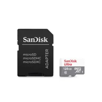 Memoria MicroSDXC SanDisk Ultra 128GB Clase 10 UHS-I con Adaptador SDSQUNR-128G-GN3MA