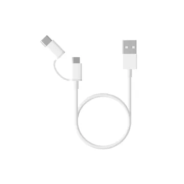 Cable Xiaomi USB-A a Micro USB 1m Blanco USB-C SJV4082TY