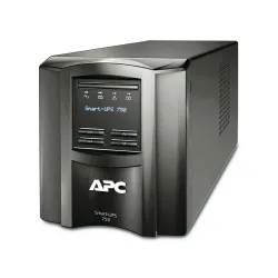 UPS APC Smart-UPS 750VA/500W - 6 Contactos - Línea Interactiva - LCD - Modelo SMT750C UPS APC Smart-UPS 750VA/500W - 6 Contactos - Línea Interactiva - LCD - Modelo SMT750C