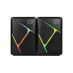 Bocinas Vorago SPK-108 Alámbricas con Luz RGB - 3W - Estéreo Portátil