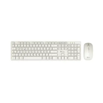 Kit Teclado y Mouse Inalámbrico Stylos Español 105 Teclas 1600 DPI Modelo STPKTM5W