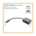 Convertidor Tripp Lite USB-C a VGA 1080p 60Hz Negro Modelo U444-06N-VB-AM
