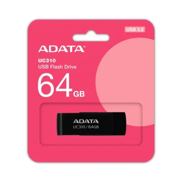 Memoria USB ADATA UC310 64GB USB 3.2 Negro Modelo UC310-64G-RBK