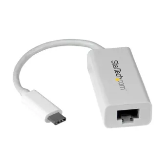 Adaptador de Red USB-C a Gigabit Ethernet StarTech.com 5 Gbps Blanco US1GC30W Adaptador de Red USB-C a Gigabit Ethernet StarTech.com 5 Gbps Blanco US1GC30W