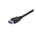 Cable Extensor USB 3.0 StarTech.com 1m Macho a Hembra Negro USB3SEXT1MBK