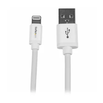 Cable StarTech.com Lightning a USB A 2.0 2m Blanco para iPhone iPad iPod - USBLT2MW Cable StarTech.com Lightning a USB A 2.0 2m Blanco para iPhone iPad iPod - USBLT2MW