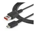 Cable de Carga StarTech USB-A a Micro USB 1m con Bloqueo de Datos - USBSCHAU1M