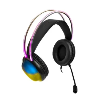 Diadema Gamer Perfect Choice RGB Transparente con Cancelación de Ruido Activa - Modelo V-930730