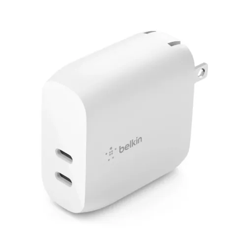 Cargador de Pared Belkin 2 Puertos USB-C 40W Blanco Modelo WCB006DQWH Cargador de Pared Belkin 2 Puertos USB-C 40W Blanco Modelo WCB006DQWH