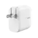 Cargador de Pared Belkin 2 Puertos USB-C 40W Blanco Modelo WCB006DQWH Cargador de Pared Belkin 2 Puertos USB-C 40W Blanco Modelo WCB006DQWH