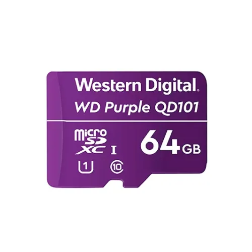 Memoria MicroSDXC Western Digital Purple 64GB Clase 10 para Videovigilancia - WDD064G1P0C Memoria MicroSDXC Western Digital Purple 64GB Clase 10 para Videovigilancia - WDD064G1P0C