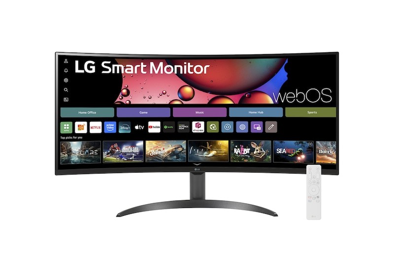 monitor lg smart curvo pulgadas 34sr60qc