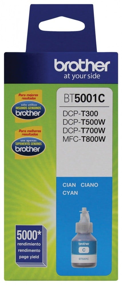 brother botella de tinta brt bt5001c