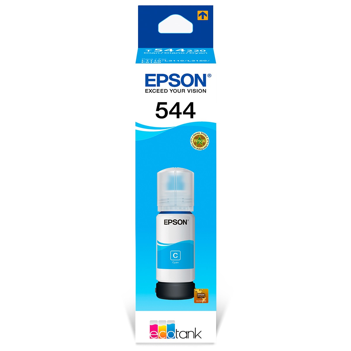 epson tinta cian para ep t544220 al