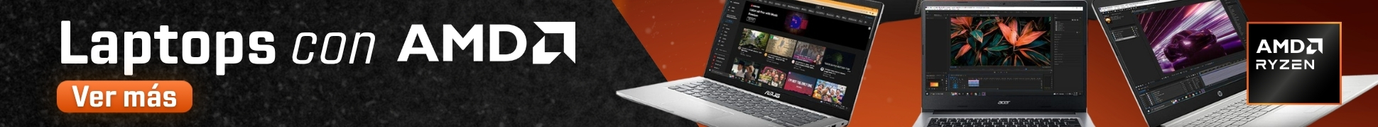 Laptops con Procesadores AMD Ryzen™ en DITEN