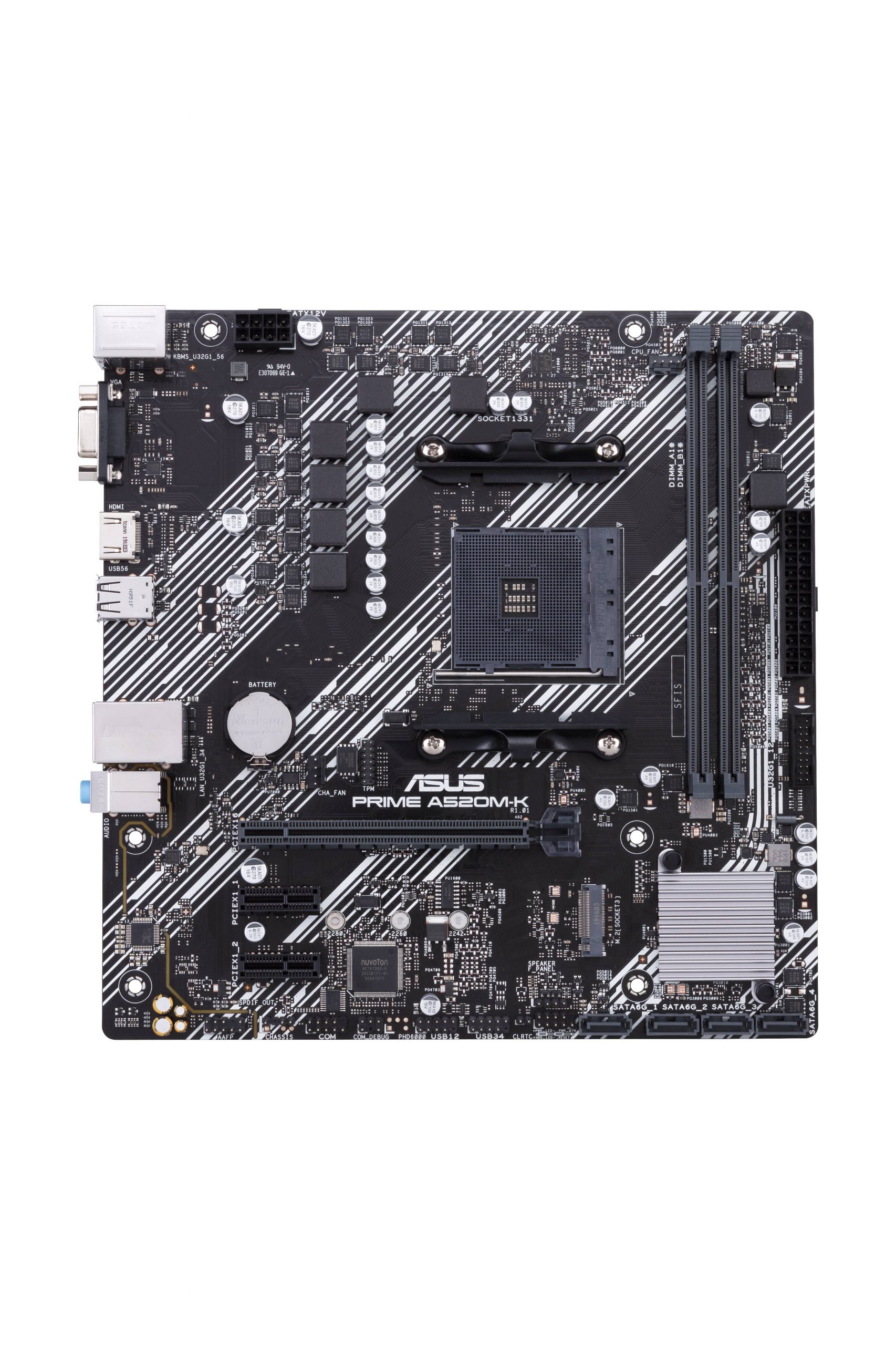 Tarjeta Madre Asus Prime A520M K Socket Am4 2X Ddr4 2133 3200 4600OC Mhz Hdmi Vga M2 Usb 20 32 Micro Atx PRIME A520M K
