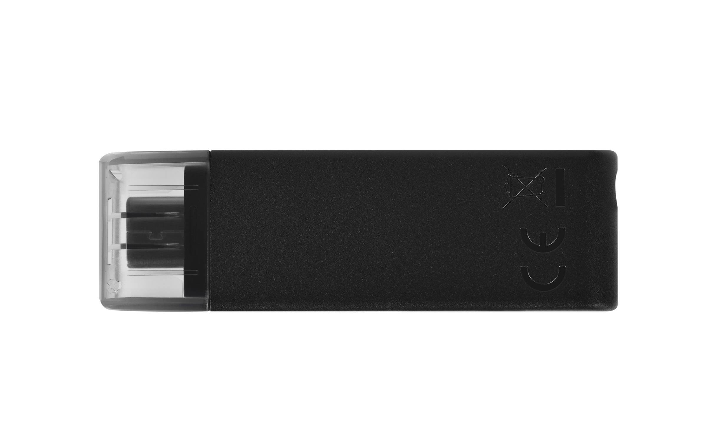 Memoria Usb Kingston Datatraveler 70 64Gb Usb C 32 Negro DT70 64GB