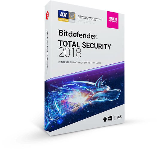 Antivirus Bitdefender Total Security Multidispositivos 5 Dispositivos 1 Ano Caja TMBD 410