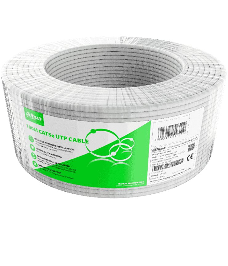 Bobina Dahua PFM922I 5EUN C 100 Cat5e 100M 24 AWG Blanco DH PFM922I 5EUN C 100