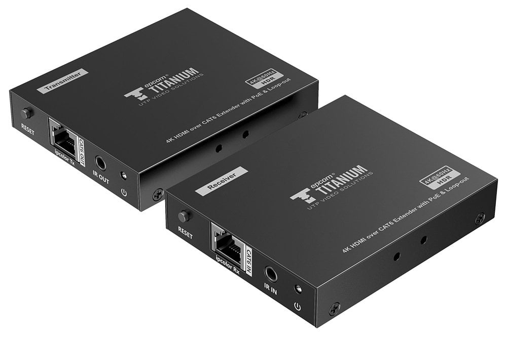 Kit Extensor Epcom TT 672PRO Alambrico HDMI Para Distancias de 70 Metros Resolucion 4k TT 672PRO