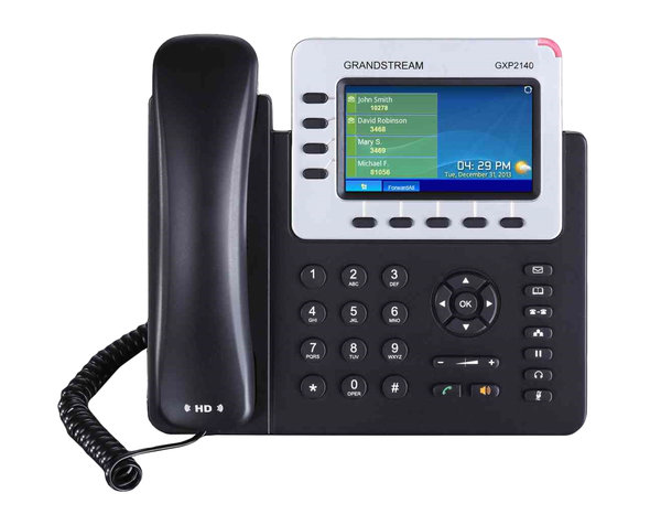 Telefono IP Grandstream GXP2140 4 Lineas Negro GXP2140