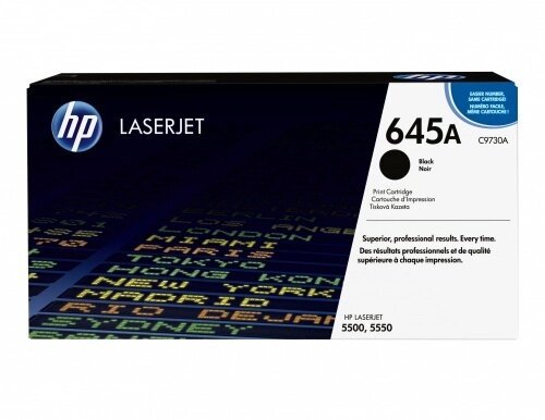 Cartucho de Toner HP 645A Negro LaserJet Original C9730A C9730A
