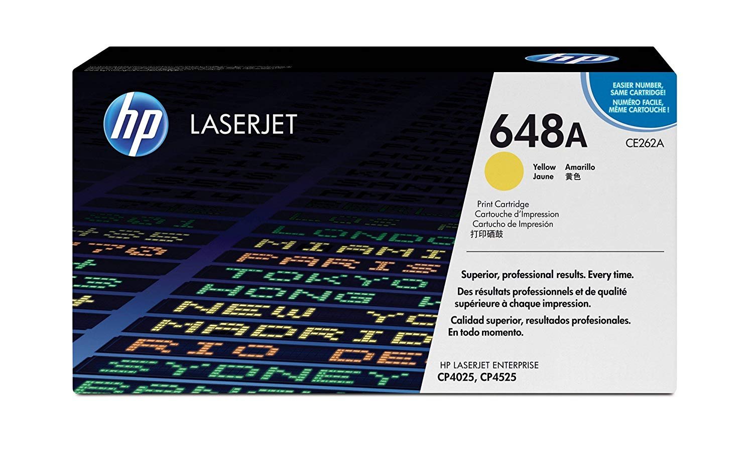 Cartucho de Toner HP 648A Amarillo LaserJet Original CE262A CE262A