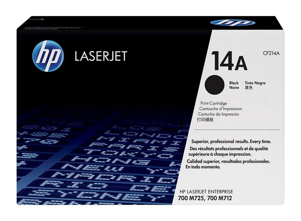 Cartucho de Toner HP 14A Negro LaserJet Original CF214A CF214A