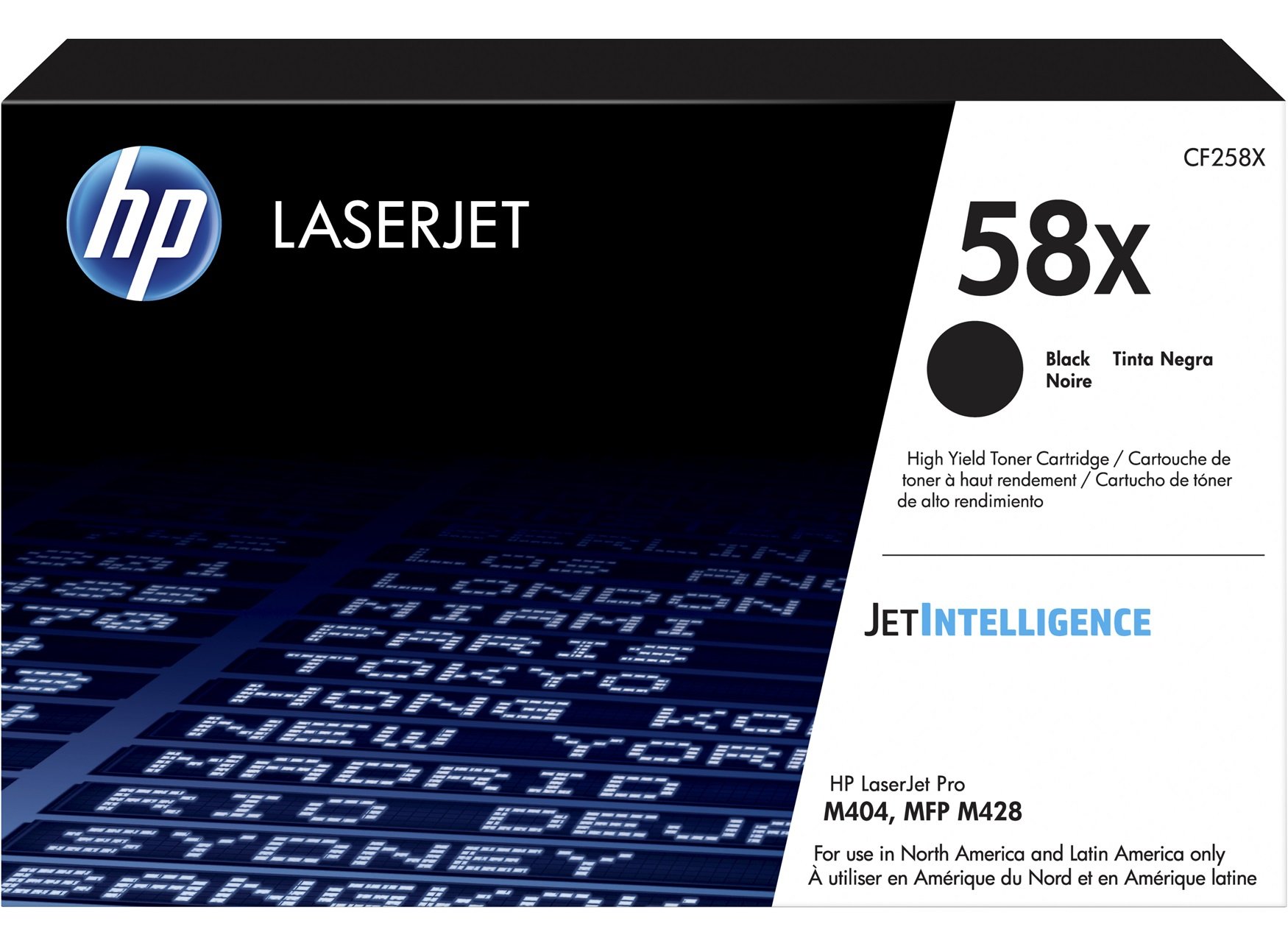 Cartucho de Toner HP 58X Negro LaserJet Original CF258X CF258X