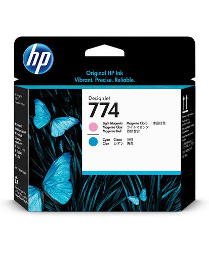 Cabezal de Impresion HP 774 Magenta Claro Cian Original P2V98A P2V98A