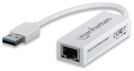 Adaptador de Tarjeta de Red Manhattan USB 20 a Red RJ45 506731