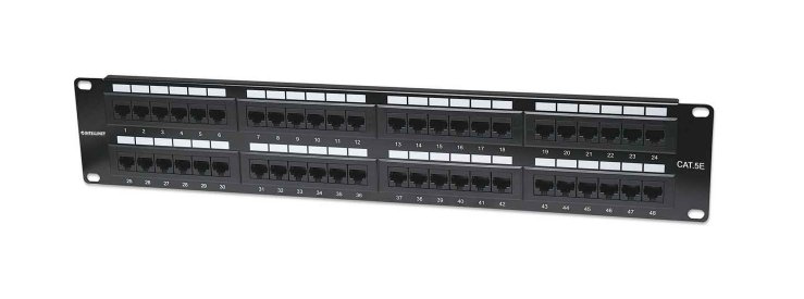 Panel de Parcheo Intellinet Cat5e 48 puertos 513579