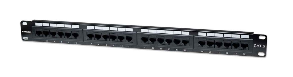 Panel de Parcheo Intellinet Cat6 24 puertos 520959