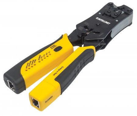 Pinza Crimpeadora Intellinet RJ 11 RJ 12 RJ 45 Amarillo 780124