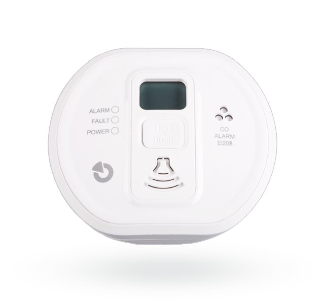 Detector Autonomo de Gas Jablotron EI208DW Con Pantalla Detecta Monoxido de Carbono EI208DW