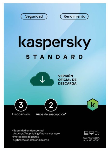Antivirus Kaspersky Standard 3 Dispositivos 2 Anos TMKS 467