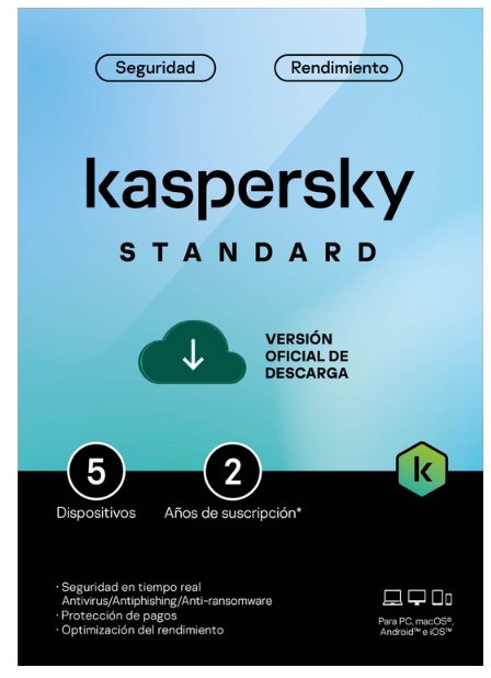 Antivirus Kaspersky Standard 5 Dispositivos 2 Anos TMKS 468