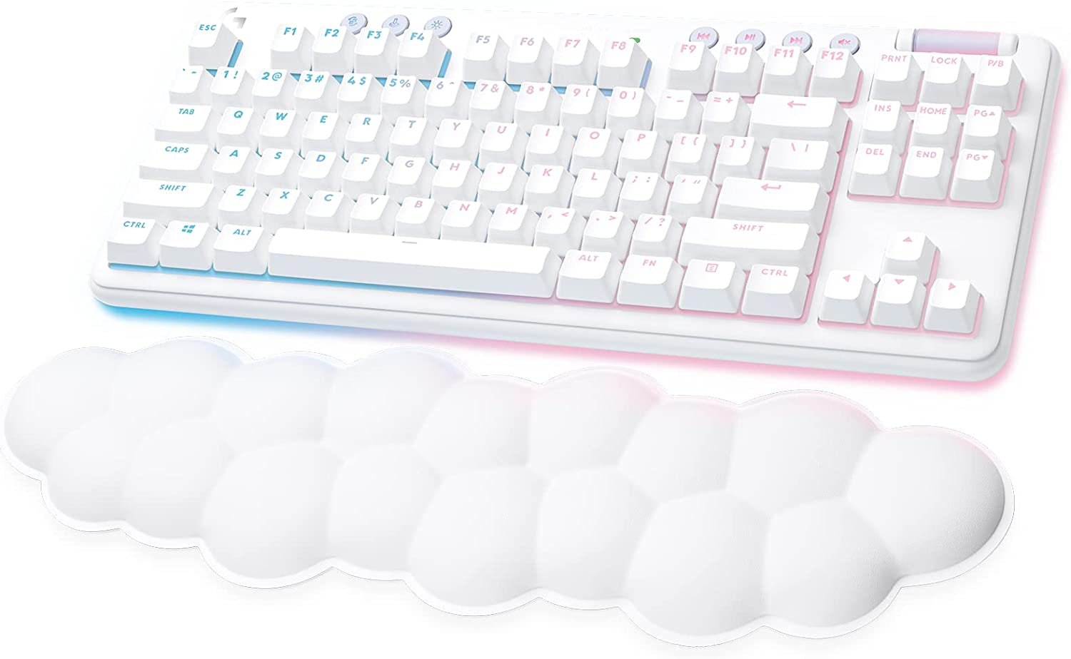 Teclado Gamer Logitech G715 Inalambrico Ingles Multimedia LED Blanco 920 010453