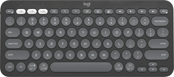 Teclado Logitech PEBBLE KEYS 2 K380S Inalambrico Bluetooth Grafito 920 011783
