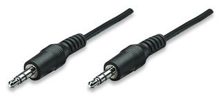 Cable de Audio Estereo Manhattan Macho a Macho iPod a Stereo 35mm 18 metros 334594