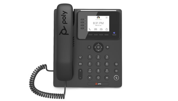 Telefono IP Poly CCX 350 Con cable De Escritorio Montaje en pared PoE 848Z7AAAC3
